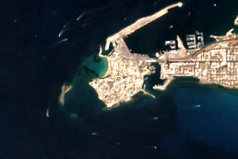Satellite image of Gallipoli and its surroundings