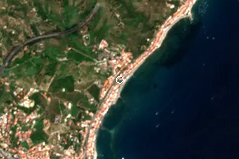 Satellite image of Giardini Naxos and its surroundings