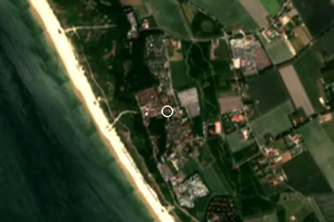 Satellite image of Dishoek Strand and its surroundings