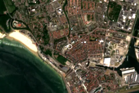 Satellite image of Vlissingen Strand and its surroundings