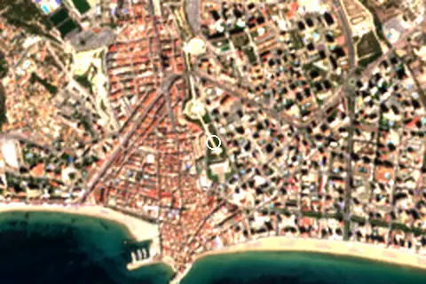 Satellite image of Benidorm and its surroundings