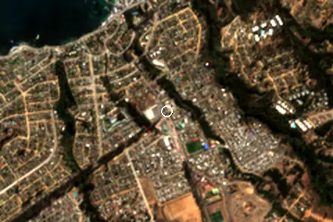 Satellite image of Algarrobo and its surroundings