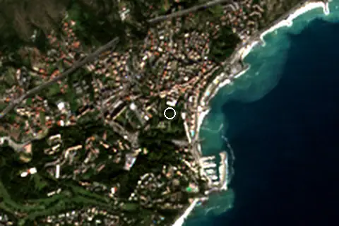 Satellite image of Arenzano and its surroundings