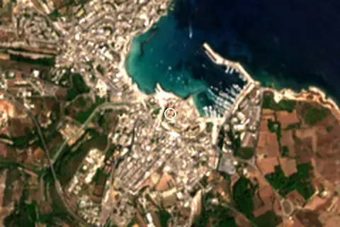 Satellite image of Otranto and its surroundings