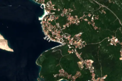 Satellite image of Jadranovo and its surroundings