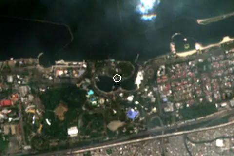 Satellite image of Pantai Festival Ancol and its surroundings