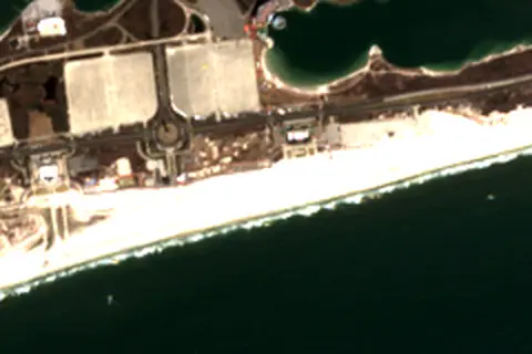 Satellite image of Jones Beach and its surroundings