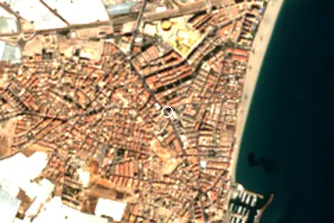 Satellite image of Roquetas de Mar and its surroundings