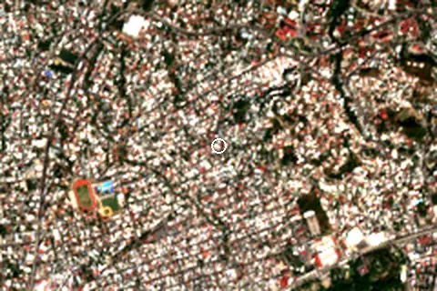 Satellite image of Acapulco and its surroundings