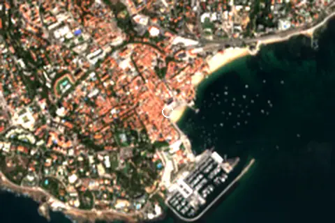 Satellite image of Cascais and its surroundings
