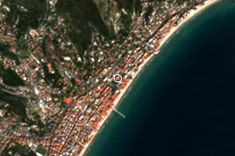 Satellite image of Alassio and its surroundings