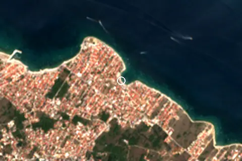 Satellite image of Plaža Žitna and its surroundings