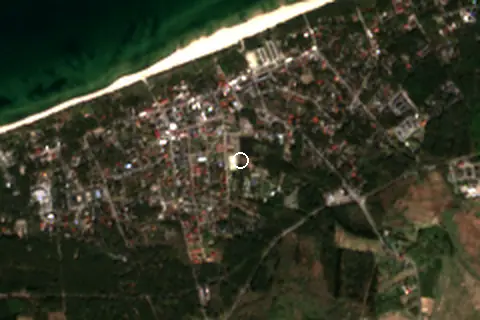 Satellite image of Pobierowo and its surroundings