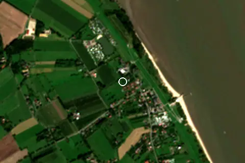 Satellite image of Krautsand Strand and its surroundings