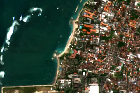Satellite image of Pantai Jerman and its surroundings