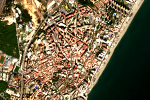 Satellite image of Torremolinos and its surroundings