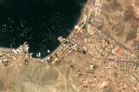 Satellite image of Ancón and its surroundings
