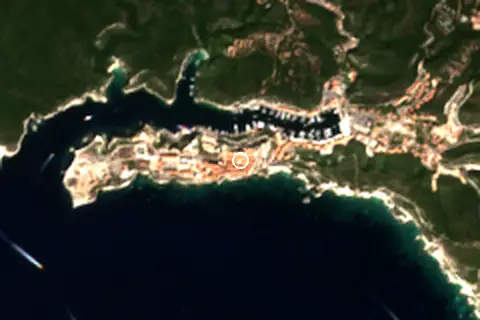 Satellite image of Bonifacio and its surroundings