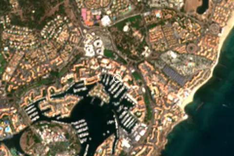 Satellite image of Cap d'Agde and its surroundings