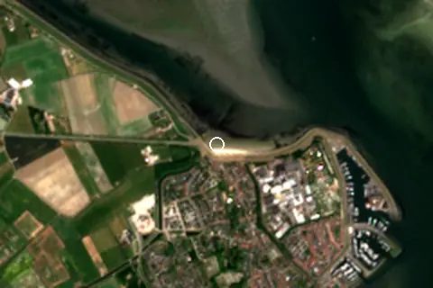 Satellite image of Yerseke Strand and its surroundings