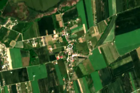 Satellite image of Plaża Kopań and its surroundings