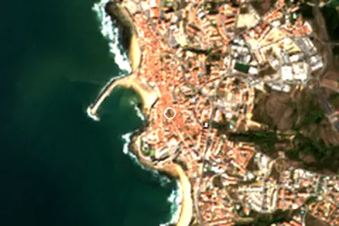 Satellite image of Ericeira and its surroundings