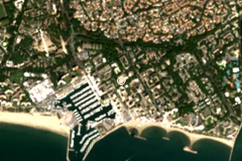 Satellite image of La Grande-Motte and its surroundings