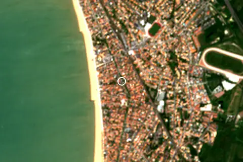 Satellite image of Châtelaillon-Plage and its surroundings
