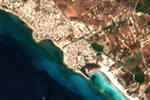 Satellite image of Torre San Giovanni and its surroundings