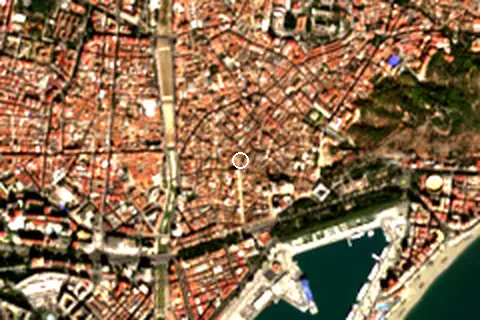 Satellite image of Málaga and its surroundings