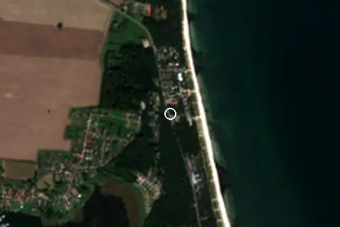 Satellite image of Juliusruh Strand and its surroundings