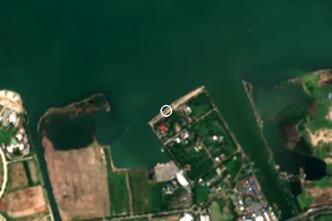 Satellite image of Pantai Marina and its surroundings