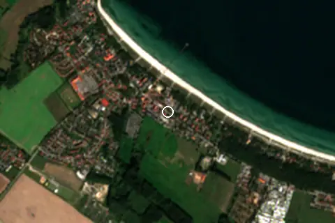Satellite image of Boltenhagen Strand and its surroundings