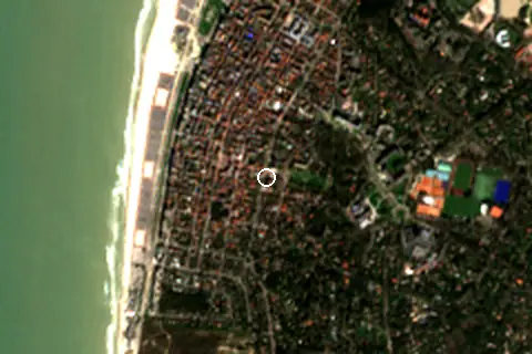 Satellite image of Le Touquet-Paris-Plage and its surroundings
