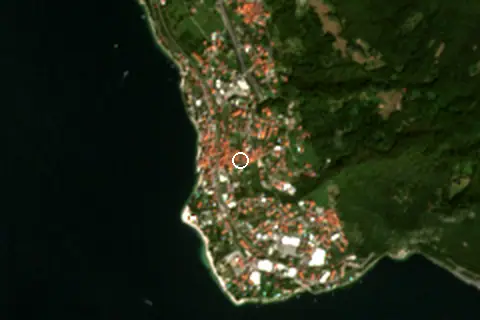 Satellite image of Abbadia Lariana and its surroundings