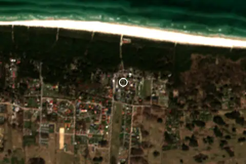 Satellite image of Dębki and its surroundings