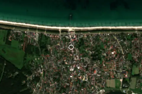 Satellite image of Zingst Strand and its surroundings