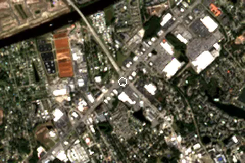 Satellite image of North Myrtle Beach and its surroundings