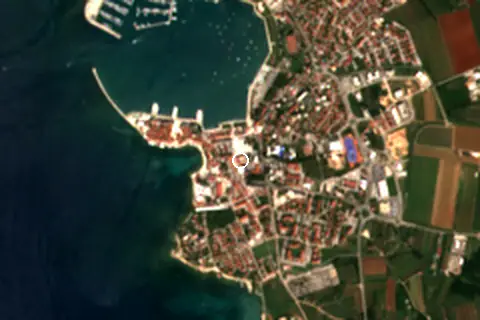 Satellite image of Umag and its surroundings