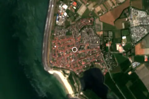 Satellite image of Westkapelle Strand and its surroundings