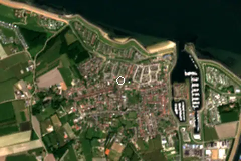 Satellite image of Wemeldinge Strand and its surroundings