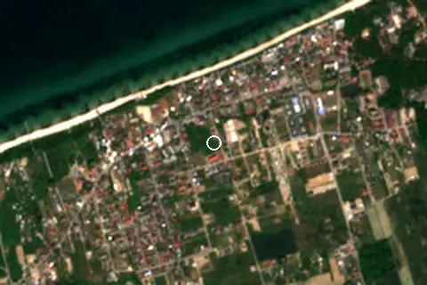 Satellite image of Ustronie Morskie and its surroundings