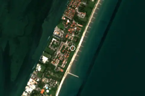 Satellite image of Lido di Venezia and its surroundings