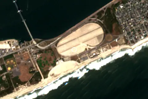 Satellite image of Jacob Riis Park and its surroundings